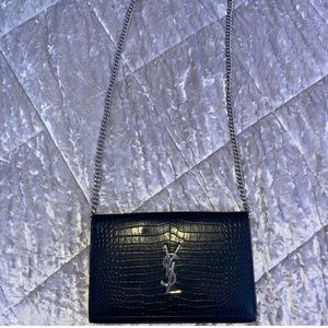 Saint Laurent Cassandre Crossbody bag crocodile